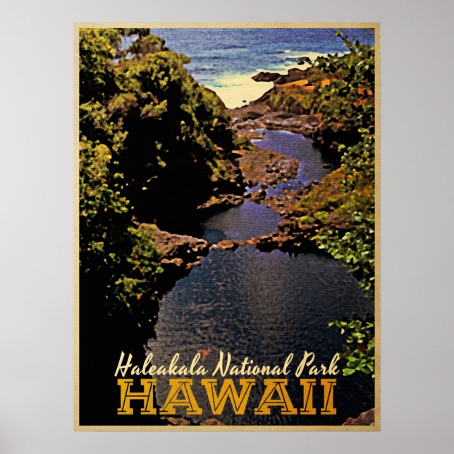 Haleakala Nationalpark Hawaii Poster (Vorne)