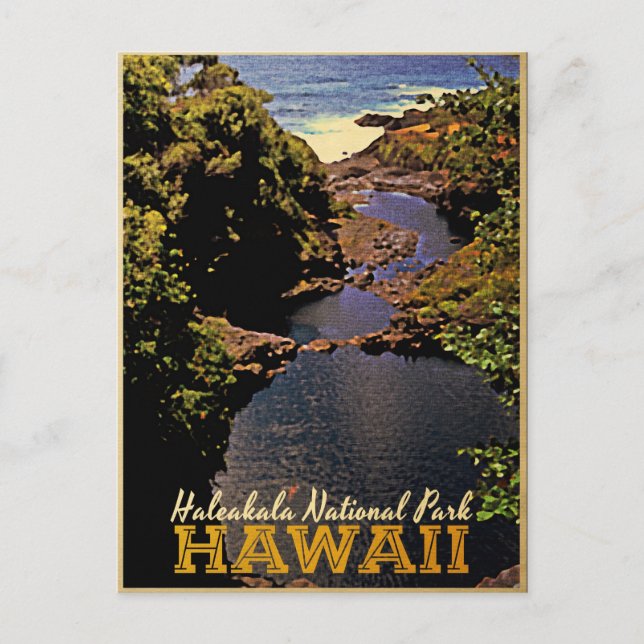 Haleakala Nationalpark Hawaii Postkarte (Vorderseite)