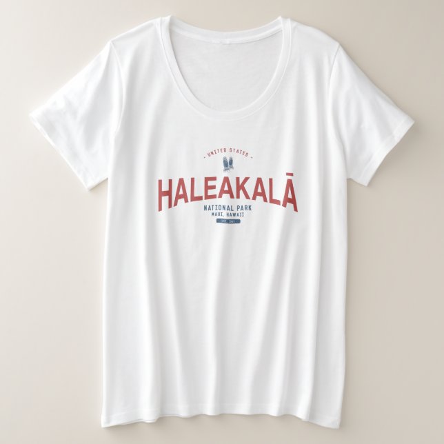 Haleakala Nationalpark Hawaii Urlaub Große Größe T-Shirt (Design vorne)