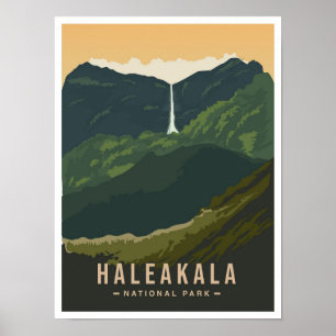 Haleakala Nationalpark Hawaii USA Reise  Poster