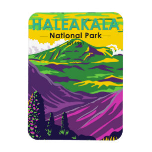 Haleakala Nationalpark Hawaii Vintag Magnet