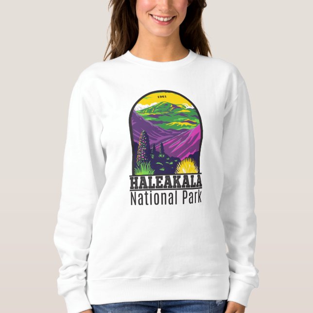 Haleakala Nationalpark Hawaii Vintag Sweatshirt (Vorderseite)