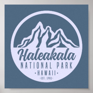 Haleakala Nationalpark Hawaii Wandern Poster