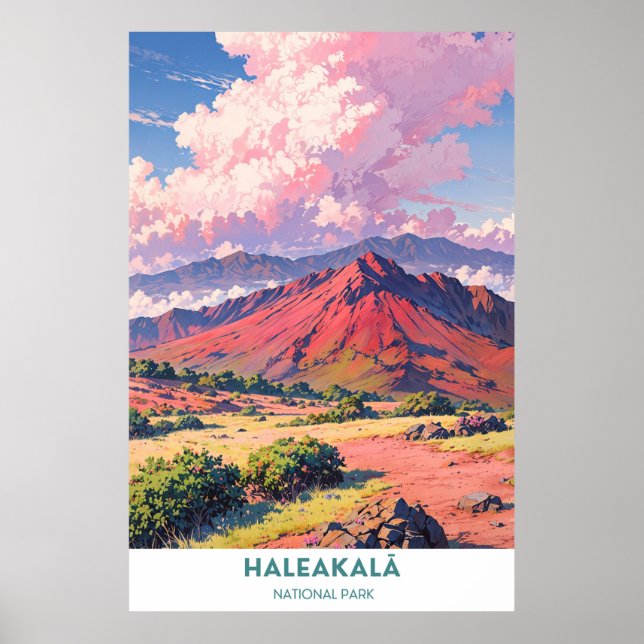 Haleakalā Nationalpark Landschaft Poster (Vorne)