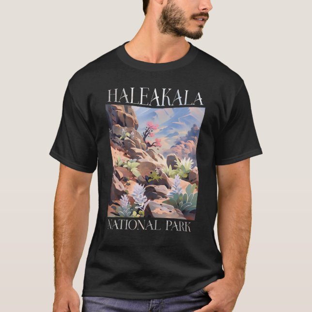 Haleakala Nationalpark Maui Hawaii Natur Wandern T-Shirt (Vorderseite)