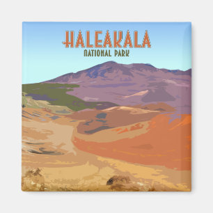 Haleakala-Nationalpark Maui Hawaii Vintage Magnet