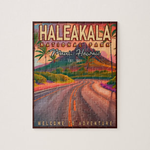 Haleakala-Nationalpark Maui-Straße Vulkan Vintage Puzzle