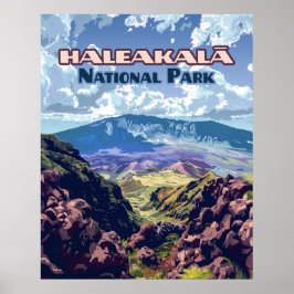 Haleakala Nationalpark Maui Vulkan Hawaii Poster