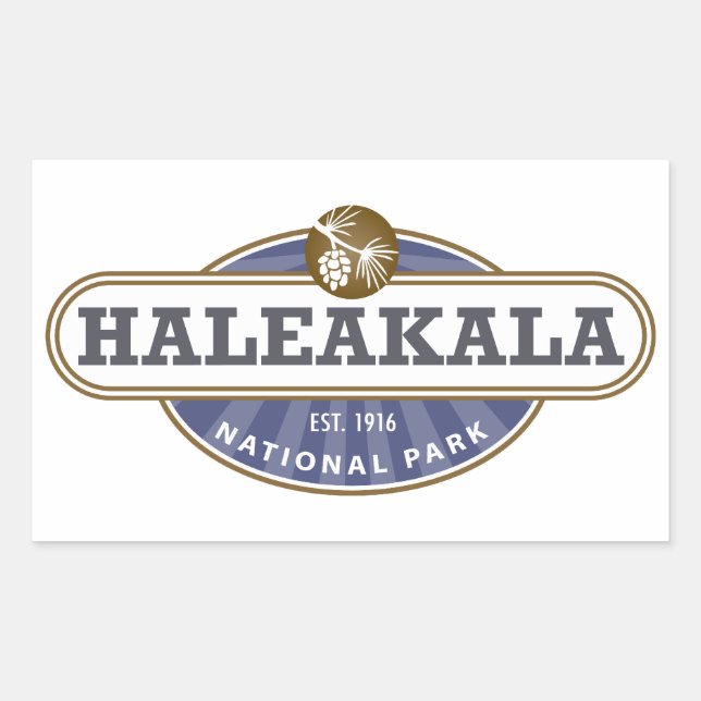 Haleakala-Nationalpark Rechteckiger Aufkleber (Vorderseite)