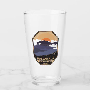 Haleakala Nationalpark Retro Emblem Glas