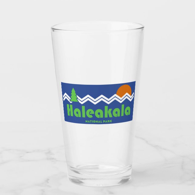 Haleakala Nationalpark Retro Glas (Vorderseite)