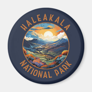 Haleakala Nationalpark Sunset Retro Not leidend Magnet