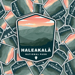 Haleakala Nationalpark Vintag   Die Aufkleber