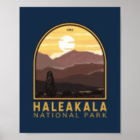 Haleakala Nationalpark Vintages Emblem