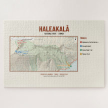 Haleakalā Nationalpark-Wanderkarte-Rätsel
