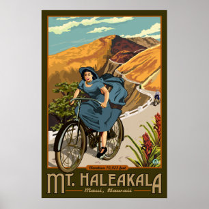 Haleakala Radtour Hawaii Poster