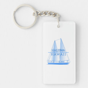 Haleiwa Coastal Nautical Segelschiff Schlüsselanhänger