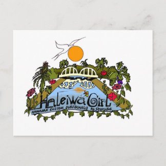Haleiwa Girl-Produkte Postkarte