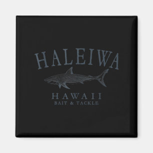 Haleiwa Hawaii Hai Retro-Schiefer Kunst Angeltank Magnet