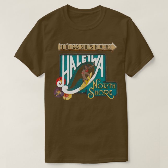 Haleiwa North Shore Sign WOMAN T-Shirt (Design vorne)