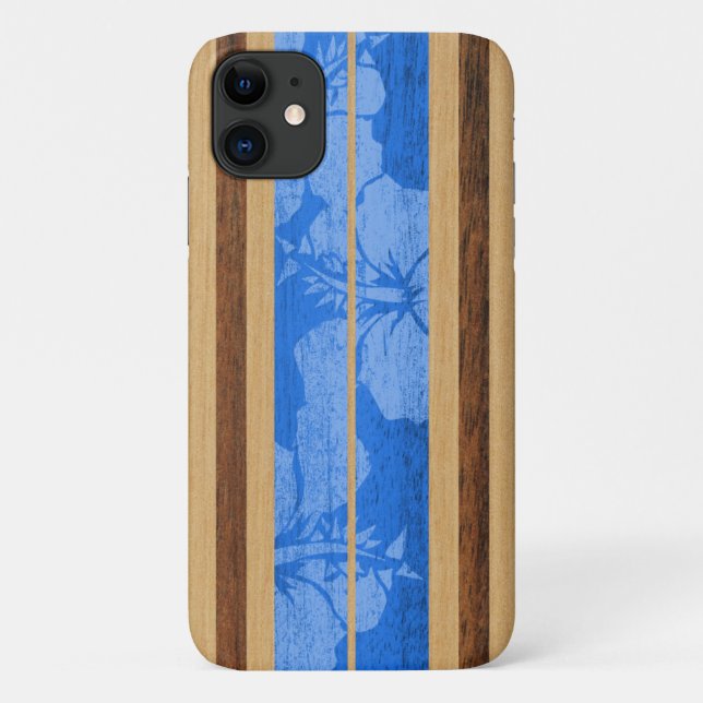 Haleiwa Surfboard Hawaiian Royal Blue Case-Mate iPhone Hülle (Rückseite)
