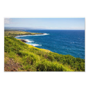 Haleokane Blick über die Bucht von Honuapo Fotodruck
