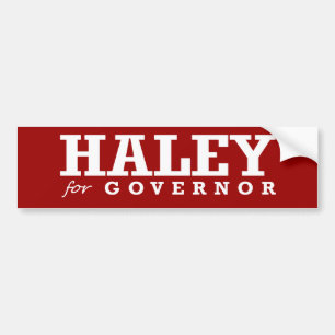 HALEY FÜR GOUVERNEUR 2014 AUTOAUFKLEBER