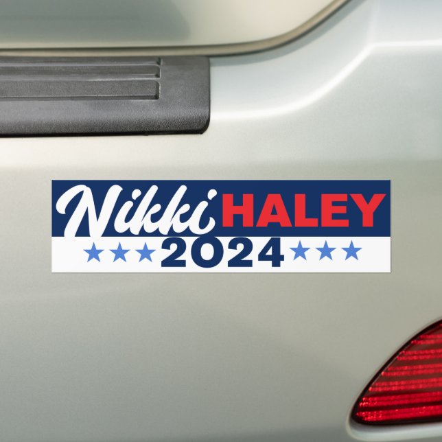 Haley für Präsident Nikki Haley 2024 Autoaufkleber (Auf Auto)
