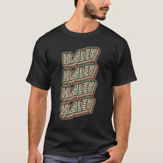 Haley Groovy Style Retro Design Mein Name ist Hale T-Shirt