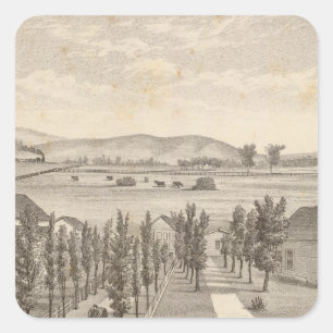 Haley res, Bauernhof Quadratischer Aufkleber