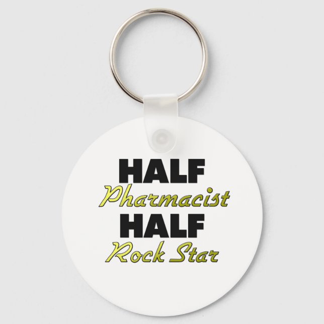 Half Apotheker Half Rock Star Schlüsselanhänger (Vorderseite)