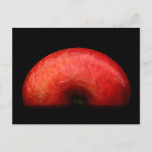 Half-Apple-Portrait-Foto Postkarte