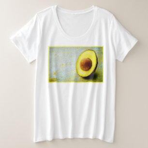 "Half Avocado" Niedliches Foto. Jetzt kaufen Große Größe T-Shirt