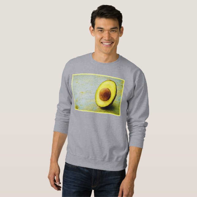 "Half Avocado" Niedliches Foto. Jetzt kaufen Sweatshirt (Vorne ganz)