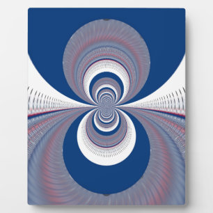 Half Blau Fotoplatte