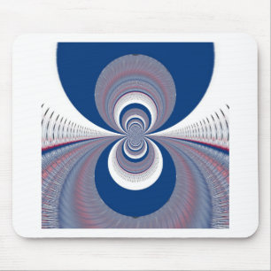Half Blau Mousepad