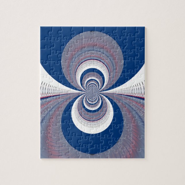 Half Blau Puzzle (Vertikal)