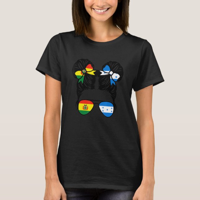 Half Bolivian Half Honduran Girl Bolivia Kids T-Shirt (Vorderseite)