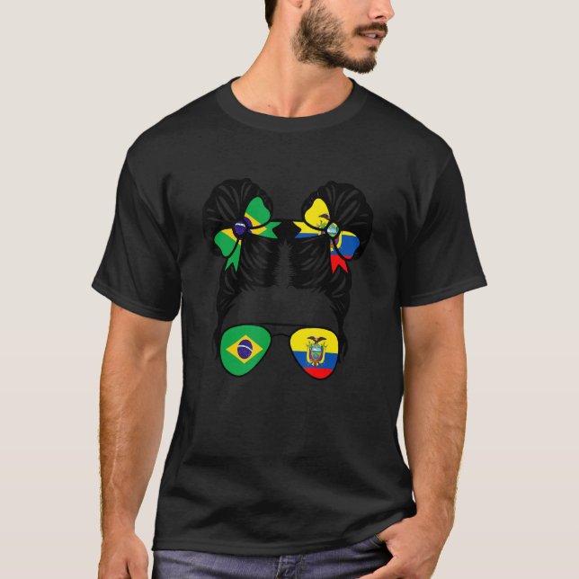 Half Brazilian Half Ecuadorian Girl Brazil Kids T-Shirt (Vorderseite)