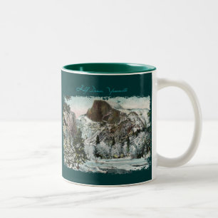 Half Dome bemalte Kaffeetasse