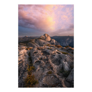 Half Dome in der Dämmerung Fotodruck