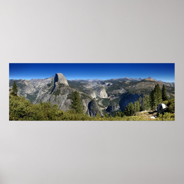 Half Dome Nevada Falls Vernal Falls (II) Poster (Vorne)