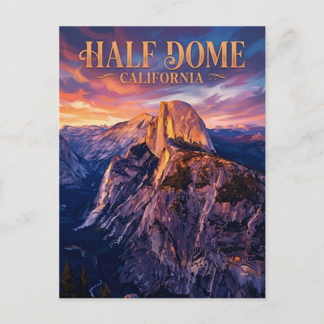 Half Dome USA Postkarte (Vorderseite)
