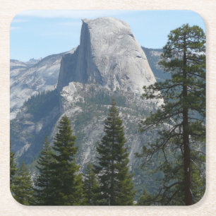Half Dome vom Panorama Trail I Rechteckiger Pappuntersetzer