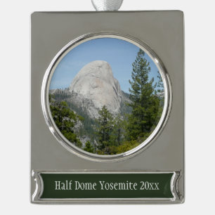 Half Dome vom Panorama Trail II Banner-Ornament Silber