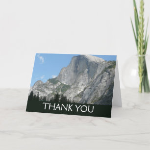 Half Dome von der Seite im Yosemite-Nationalpark Dankeskarte