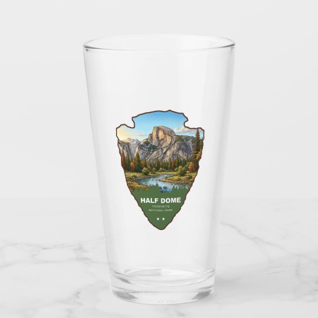 Half Dome Yosemite National Park Arrowhead Glas (Vorderseite)
