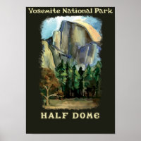 Half Dome, Yosemite Nationalpark im Vintagen Stil