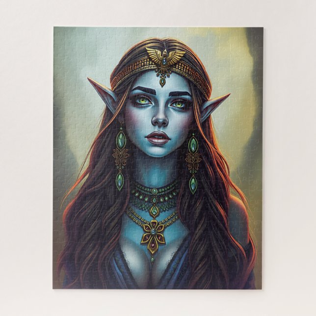 Half-Elven-Priesterin Jigsaw-Puzzle Puzzle (Vertikal)