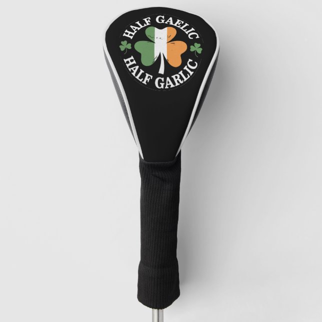 Half Gaelic Half Knolic Irish Italian St Patricks Golf Headcover (Vorderseite)